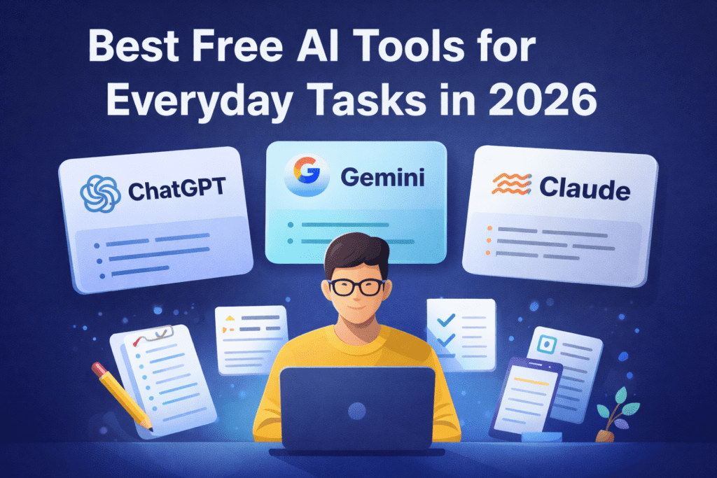 Best free AI tools for writing research and productivity in everyday tasks
