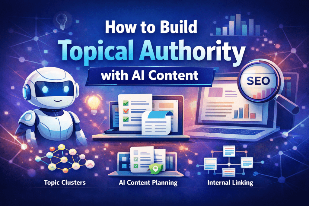 topical authority with AI content