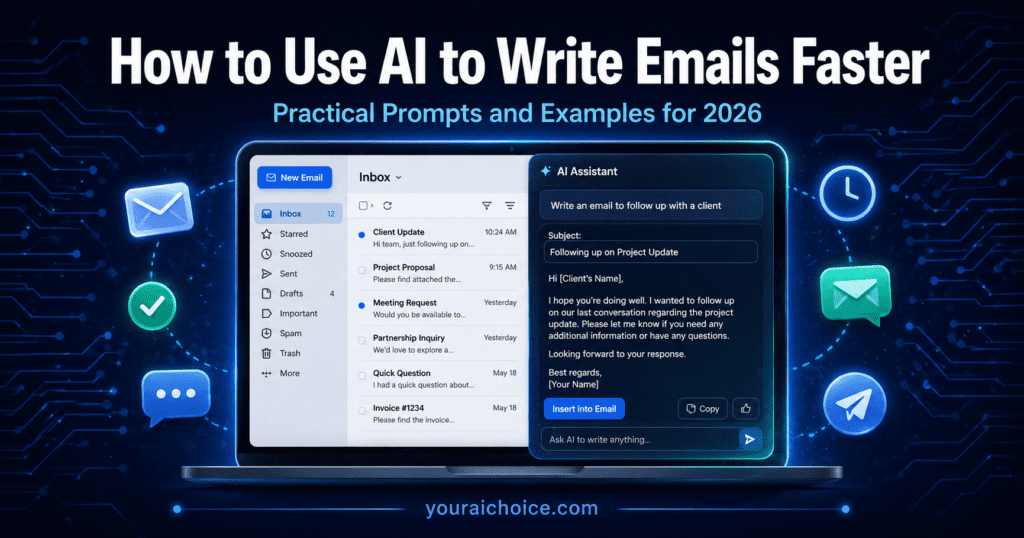 How to use AI to write emails faster in 2026 – prompts and examples for business emails