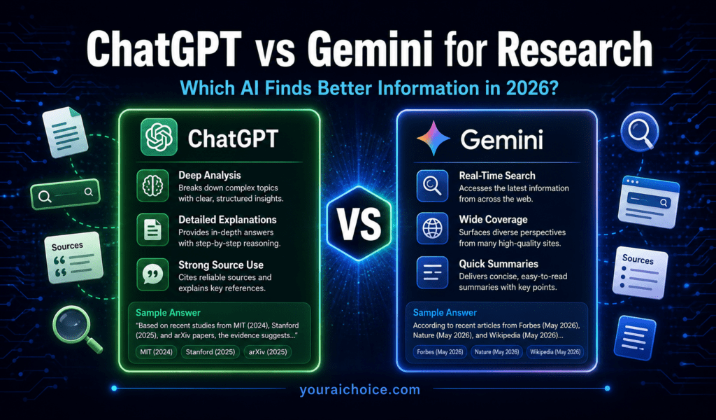 ChatGPT vs Google Gemini for research 2026 – which AI is better for finding and checking information