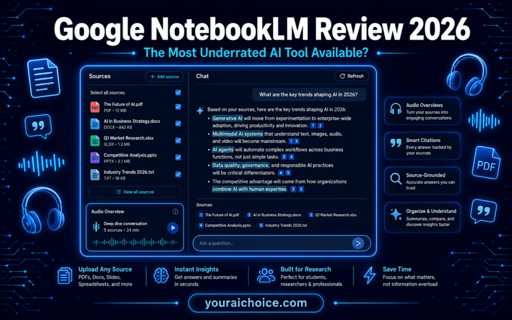 Google NotebookLM review 2026 – is it the best AI research tool for students and professionals