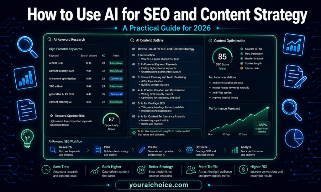 How to use AI for SEO and content strategy in 2026 – practical guide for bloggers and content creators