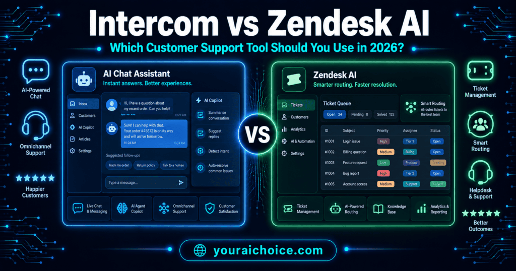 Intercom vs Zendesk AI 2026 – which customer support platform is better for small and enterprise teams