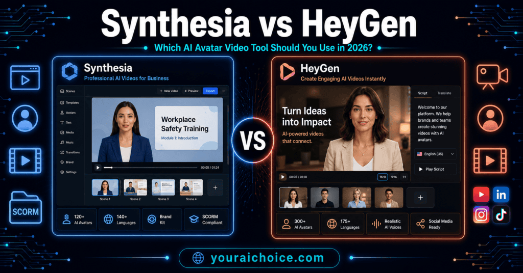 Synthesia vs HeyGen 2026 – which AI avatar video tool is better for creators and enterprise teams